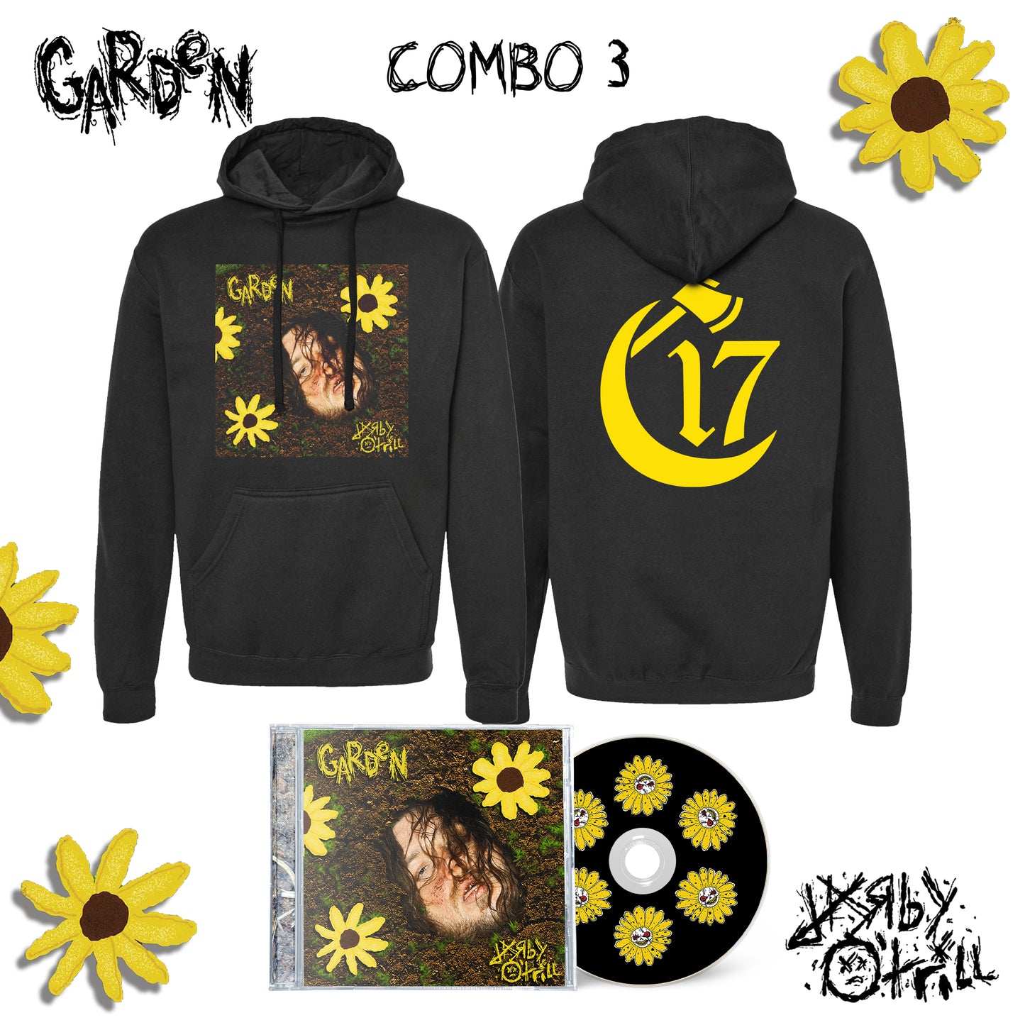 Combo 3 - Hoodie + CD - DARBY O'TRILL - GARDEN [PRE-ORDER]