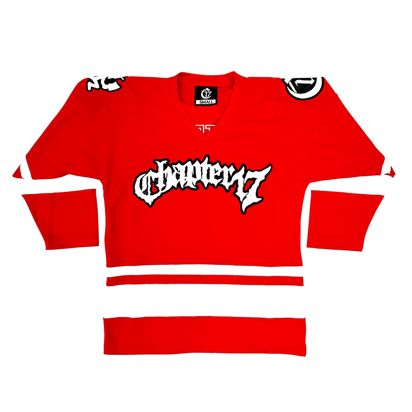 Official Chapter 17 Hockey Jersey - Red - 2023 Text logo