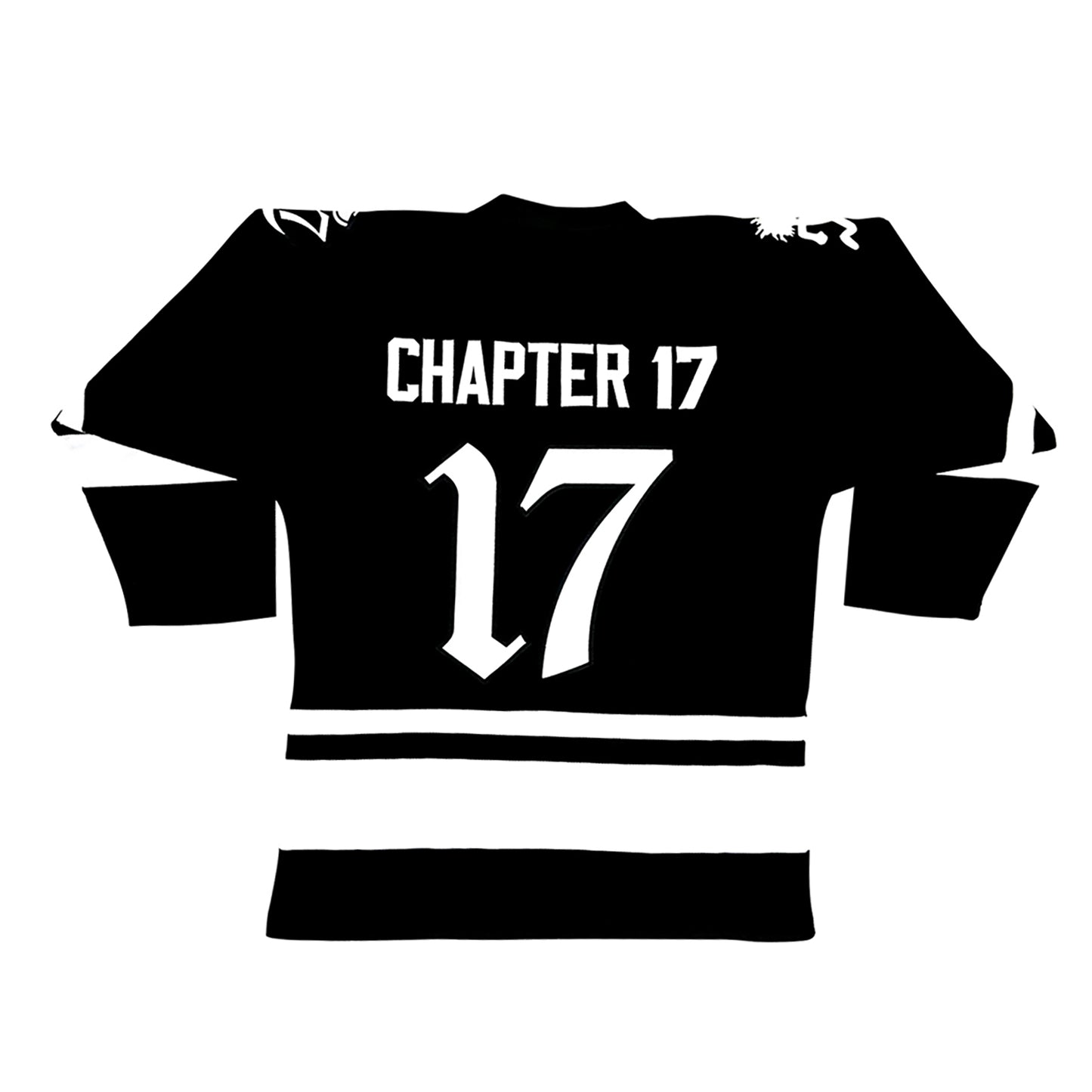 Official Chapter 17 Hockey Jersey - Black - 2023 Text logo