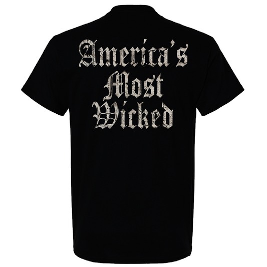 America's Most Wicked - Breaking News - Black Tee [Pre-Order]