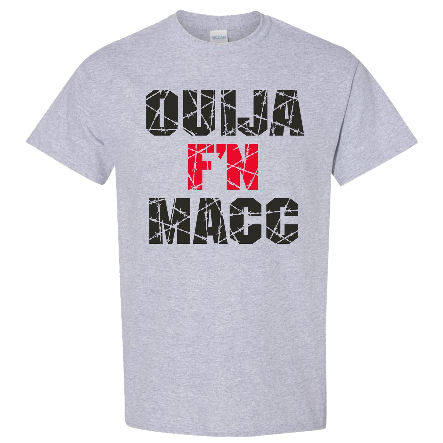 Ouija F'N Macc - Gray Tee