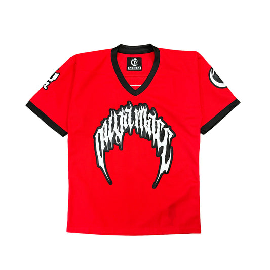 Ouija Macc - Dirtbag Throwbacc - Football Jersey - Red
