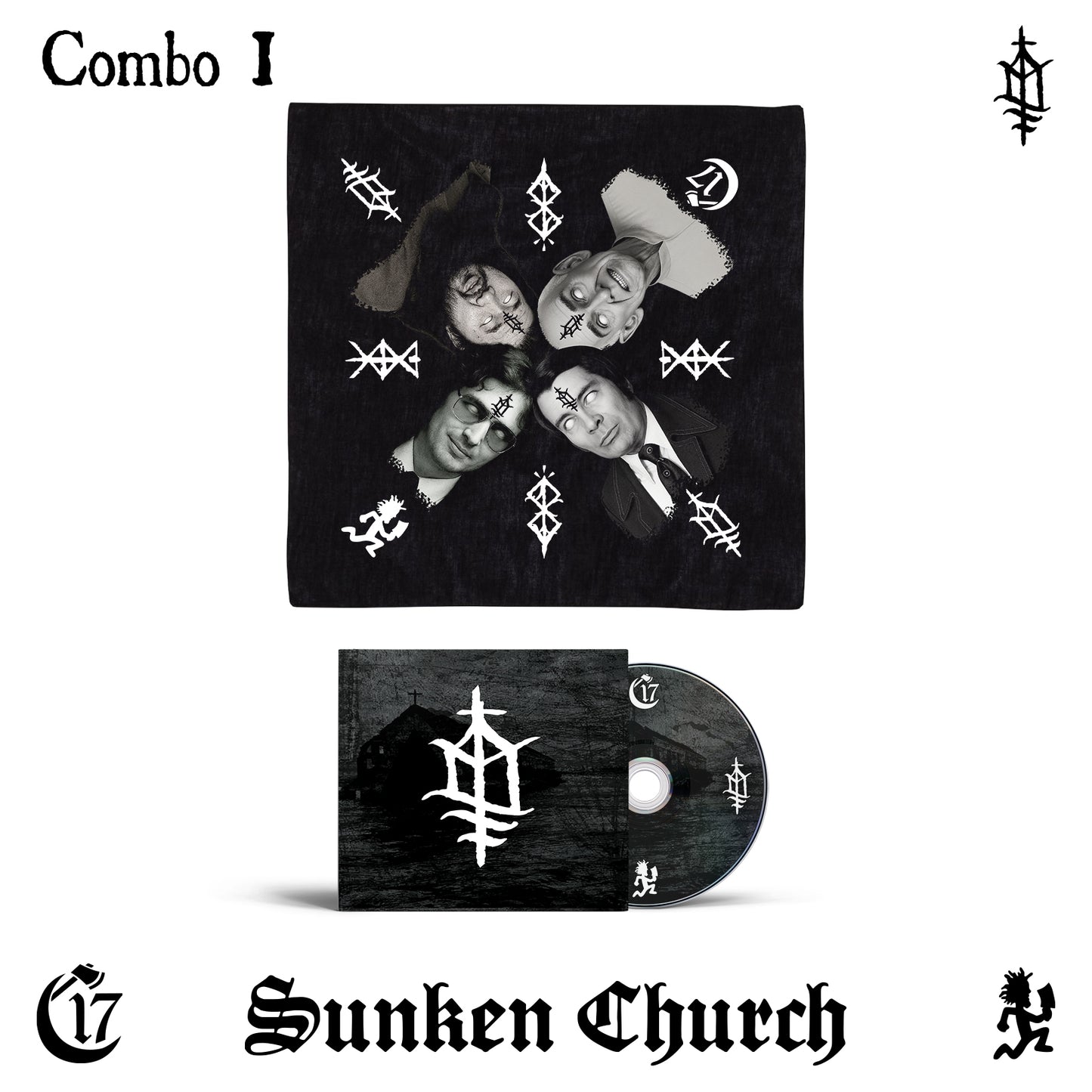 Combo 1 - Bandana + SUNKEN CHURCH CD [PRE-ORDER]