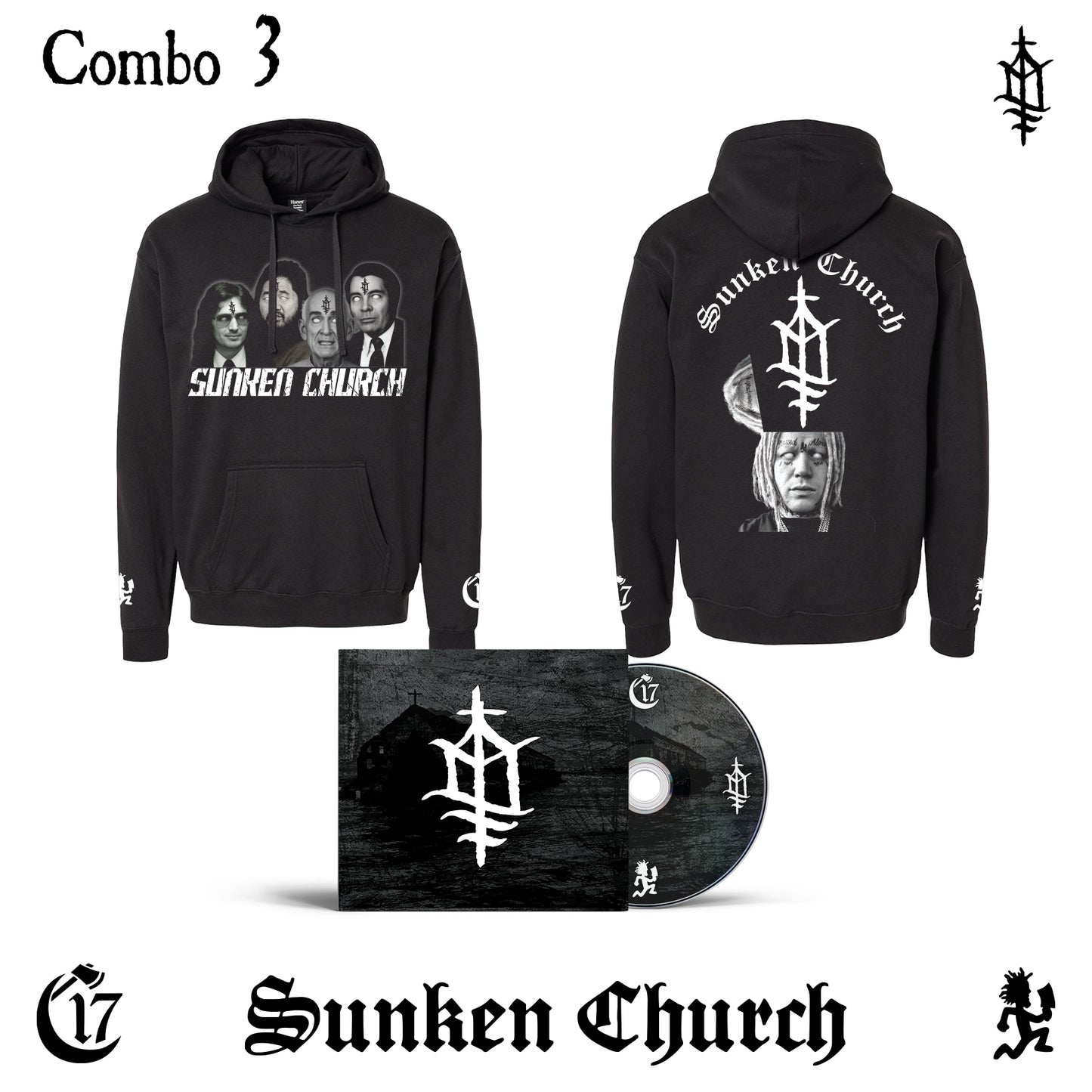 Combo 3 - Hoodie + CD - SUNKEN CHURCH [PRE-ORDER]