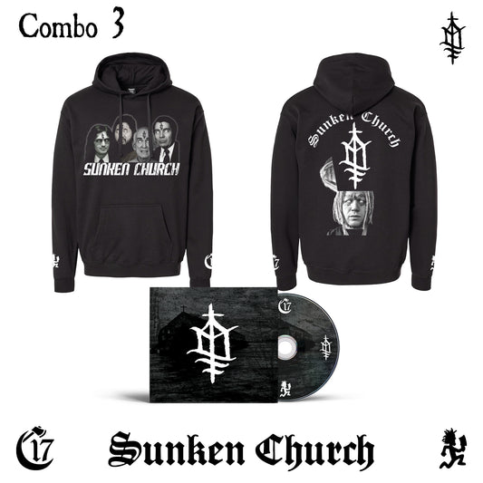 Combo 3 - Hoodie + CD - SUNKEN CHURCH [PRE-ORDER]