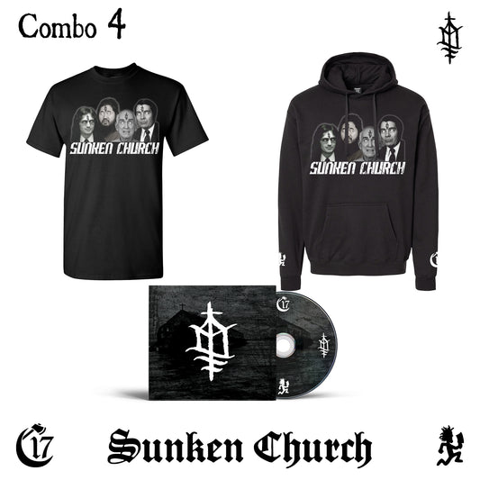 Combo 4 - Hoodie + Shirt + SUNKEN CHURCH [PRE-ORDER]