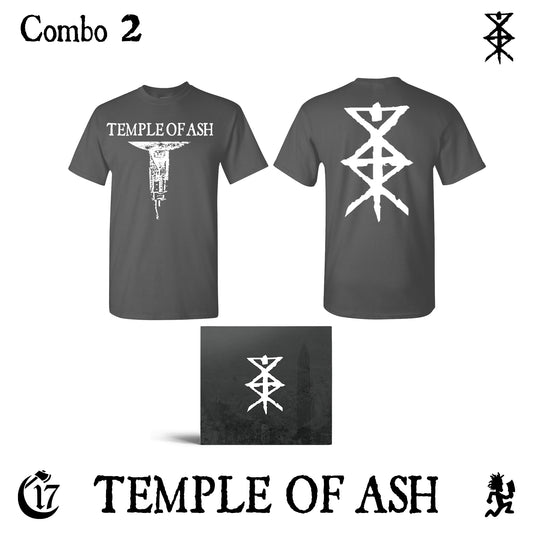 Combo 2 - Shirt + TEMPLE OF ASH CD [PRE-ORDER]