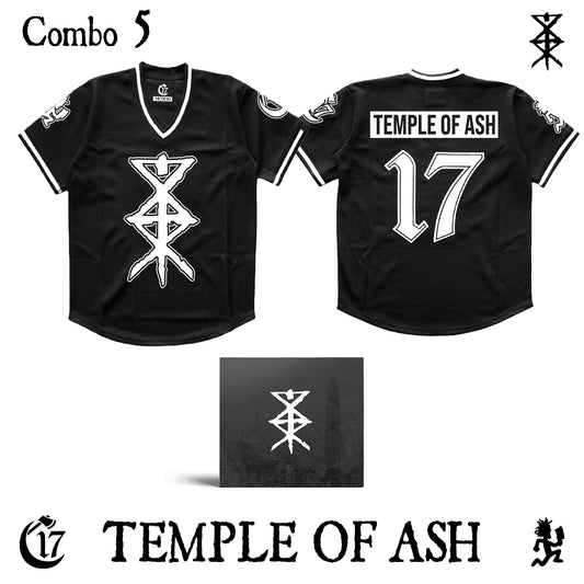 Combo 5 - Jersey + TEMPLE OF ASH CD [PRE-ORDER]