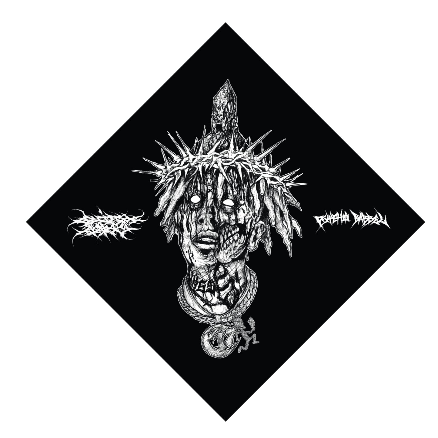 PSYCHO BABBLE - Album Bandana - Black [PRE ORDER]