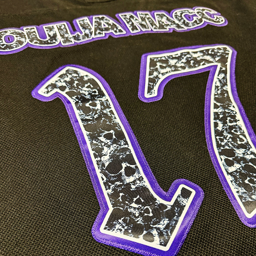 Pyramid of Skulls- Football Jersey - Purple and Black