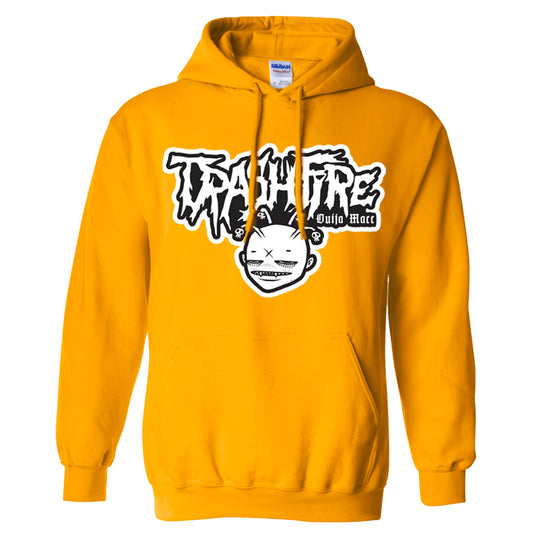 Trashfire - logo - HOODIE in GOLD