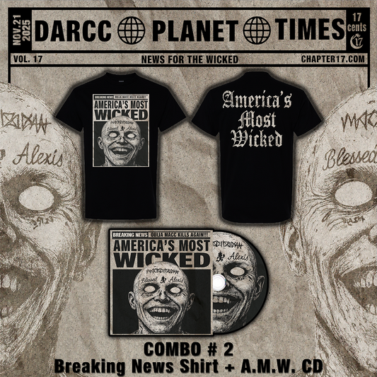 Combo 2 - Shirt + America's Most Wicked CD [PRE-ORDER]