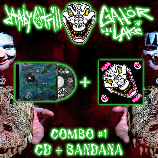 COMBO 1 - Bandana + CD - DARBY O'TRILL - GATOR LAKE [PRE-ORDER]