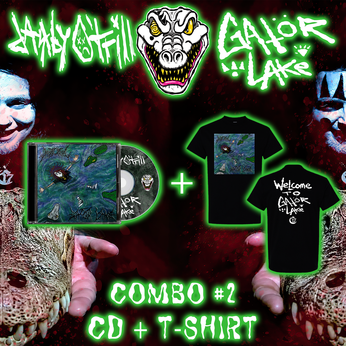 Combo 2 - Shirt + CD - DARBY O'TRILL - GATOR LAKE [PRE-ORDER]
