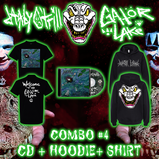 Combo 4 - Hoodie + Shirt + CD - DARBY O'TRILL - GATOR LAKE [PRE-ORDER]