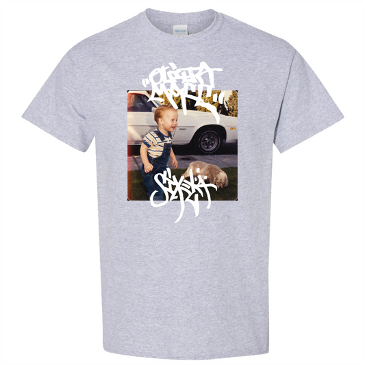 Ouija Macc - Sixela Baby Boy- Grey Tee [PRE-ORDER]